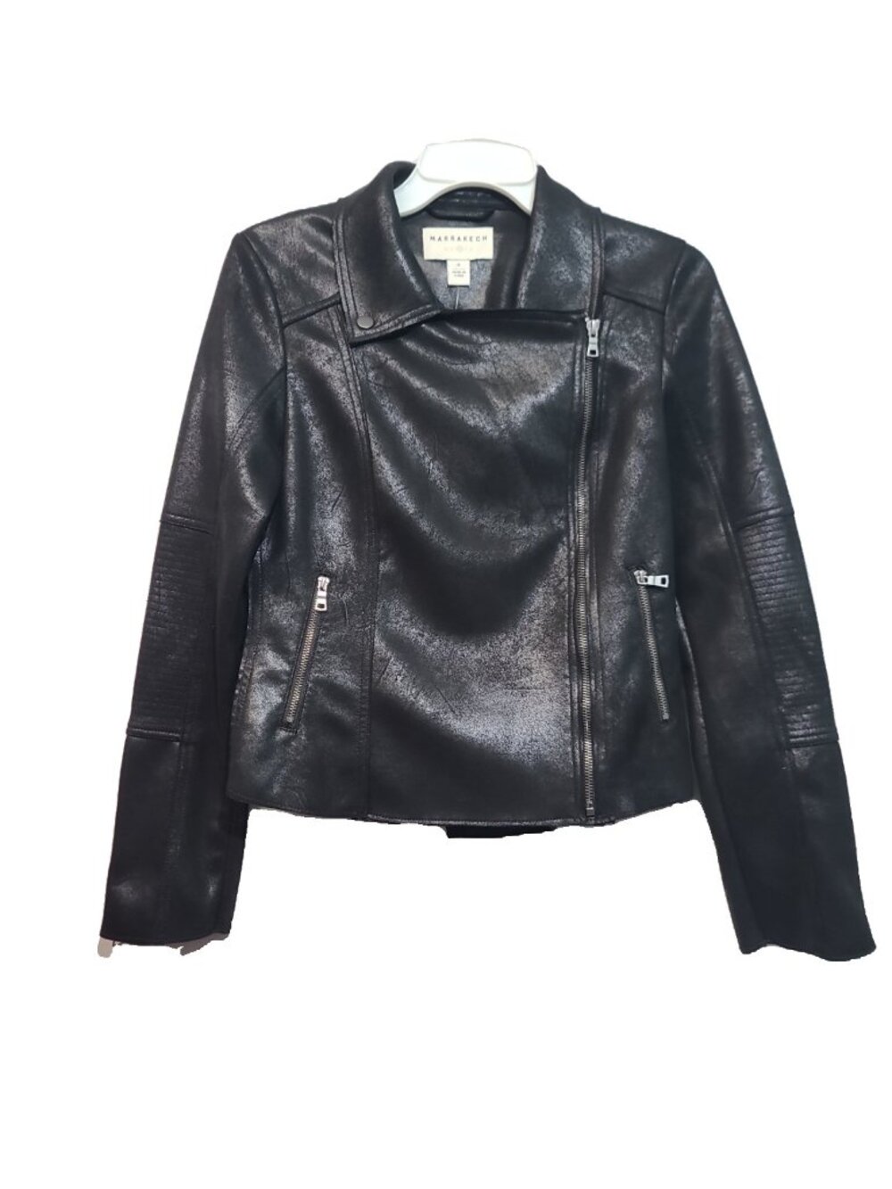 Marrakech Carrie Moto Jacket Size S Metallic Black NWT